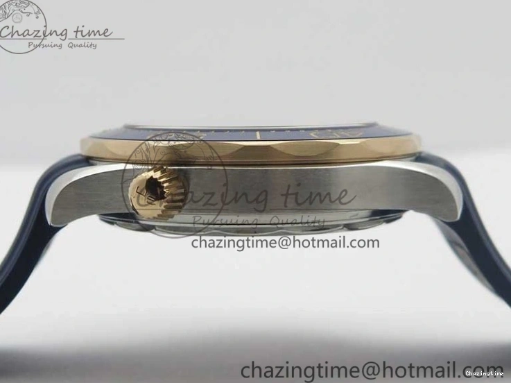 0427 2018 Seamaster Diver 300M SS RG VSF 1:1 Best Edition RG Bezel Blue Dial on Blue Rubber Strap A Contemporary 7927